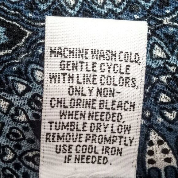 Anthro Hippie Laundry Navy Crochet Trim Kimono - Picture 6 of 6